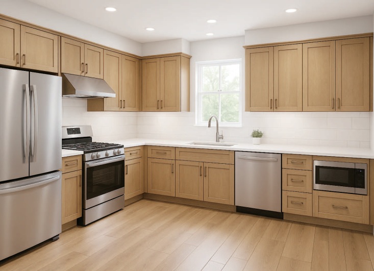 Sunny Maple Shaker kitchen