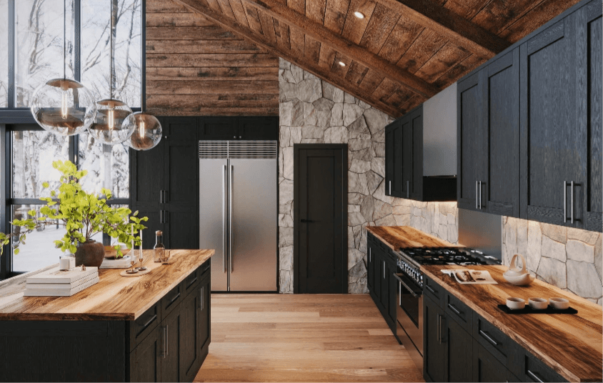 Black Blaze Shaker kitchen