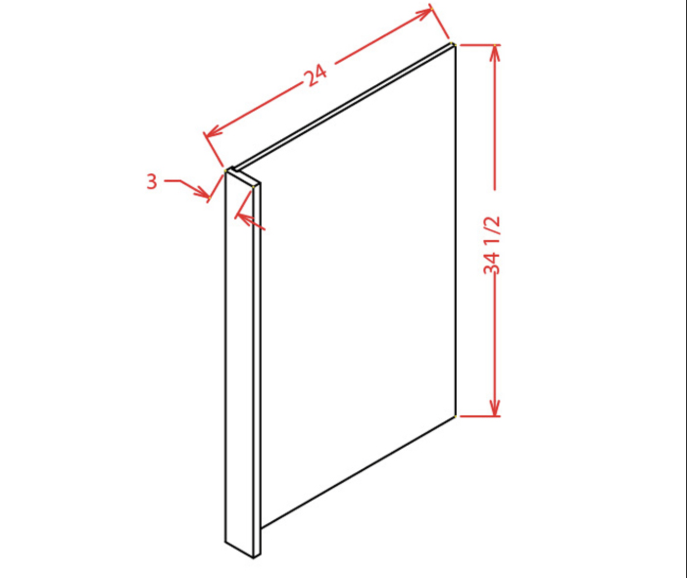 Panels - Dishwasher End